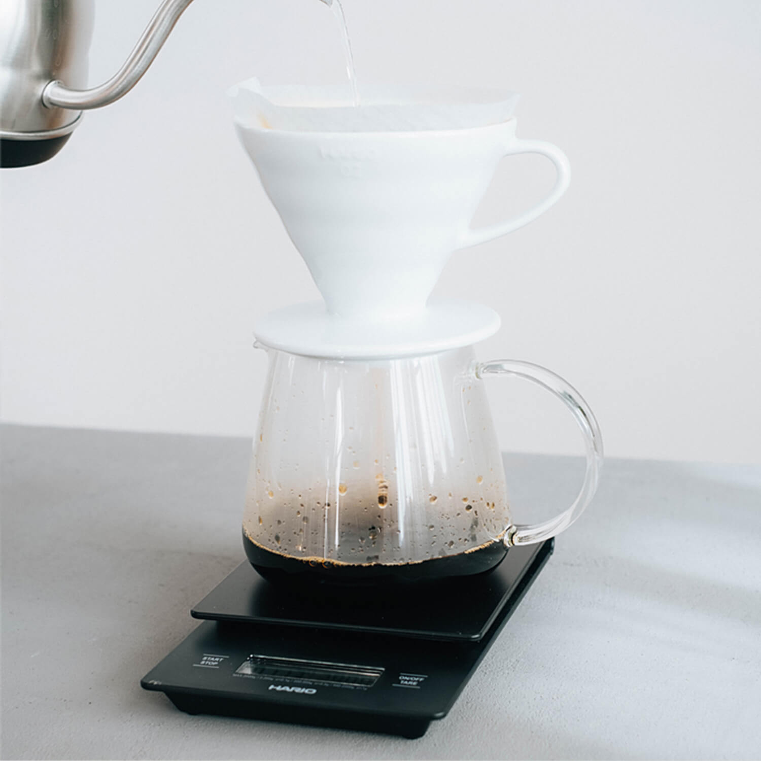 HARIO V60 BARISTA SERVER GLASKANDE - 360 ml